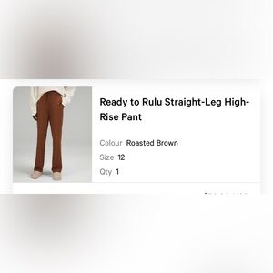 Lululemon - ready to rulu straight leg (hemmed)